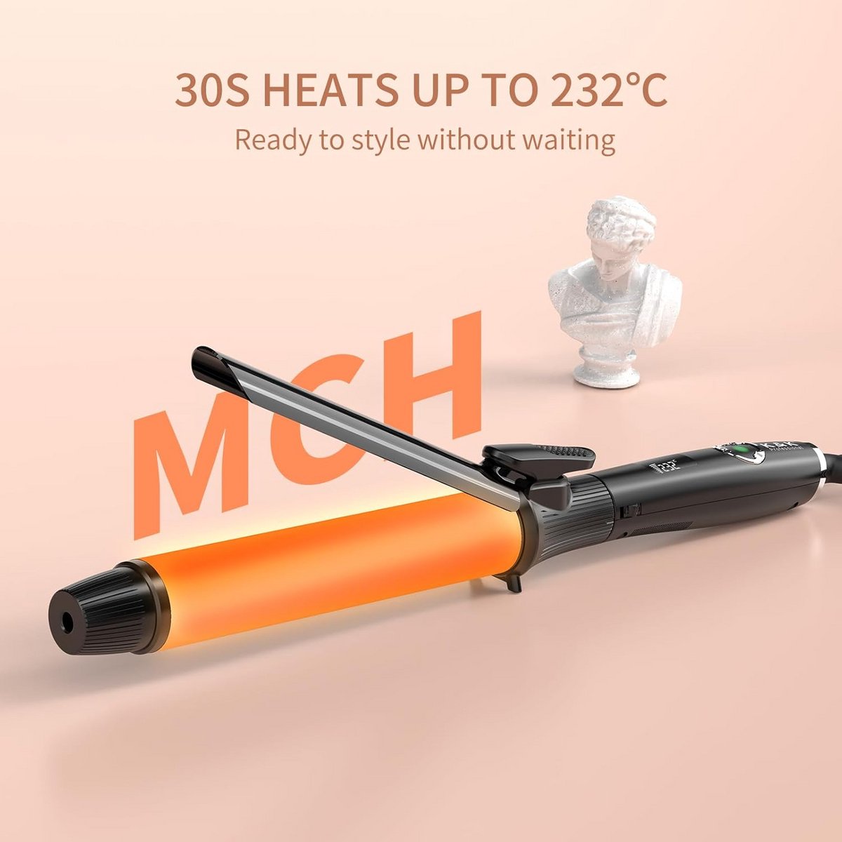 Keramische Krultang met Digitale Temperatuurinstelling - 32 - afbeelding 2