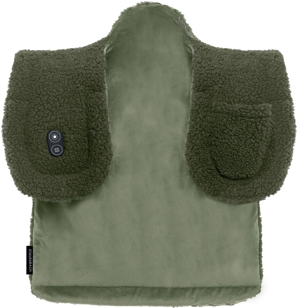 STAUS&BACH Verzwaard Elektrisch Warmtekussen - Draadloos - Nek en Schouders - Heating Pad - Groen