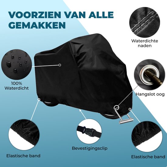 Housse de scooter Vebics - Housse de moto - Étanche - Universelle - Incl. Sac de rangement