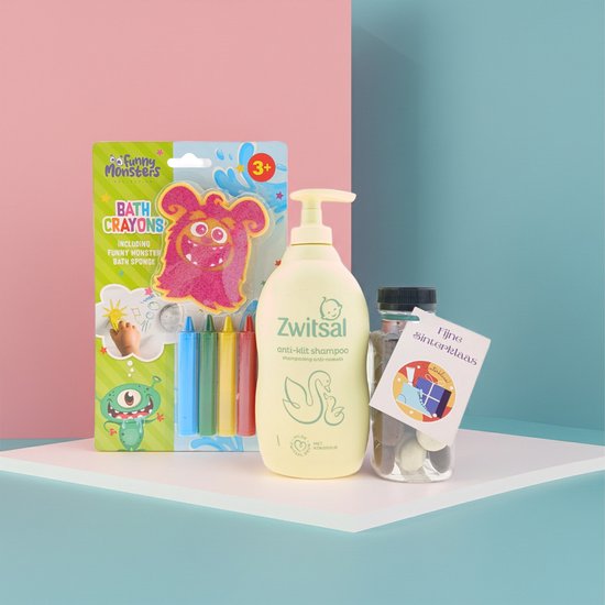 Zwitsal Kids Sinterklaas Cadeauset - 3-delig - Shampoo + Badkrijt + Kruidnoten - Cadeau voor kinderen van Zwitsal — afbeelding 2