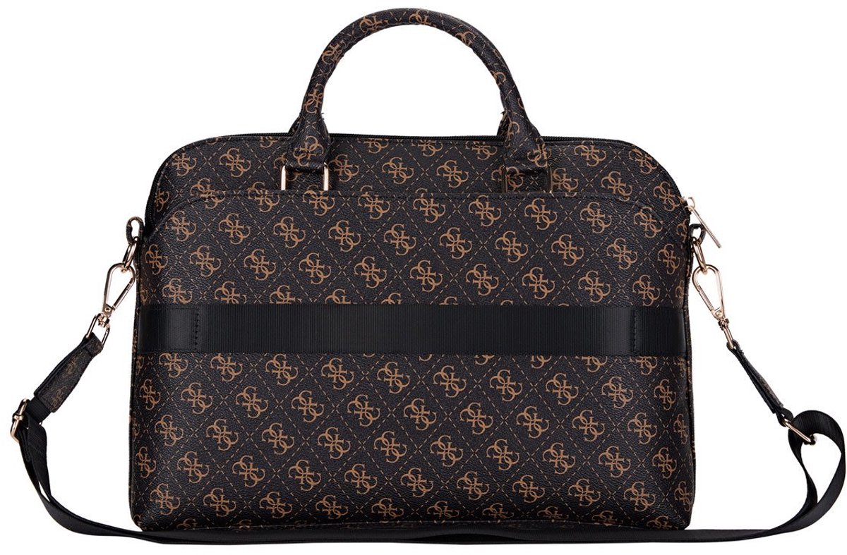 Guess 15 Inch PU Leather Laptop Tas