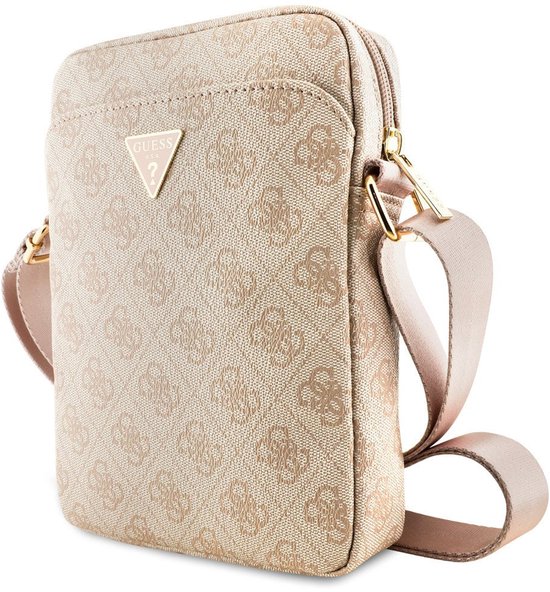 CG MOBILE Guess Universele Bluetooth Hoofdtelefoon – Metallic Triangle, Roze, 32u Speeltijd, IPX4, USB-C Snel Laden, Krachtige Bas
