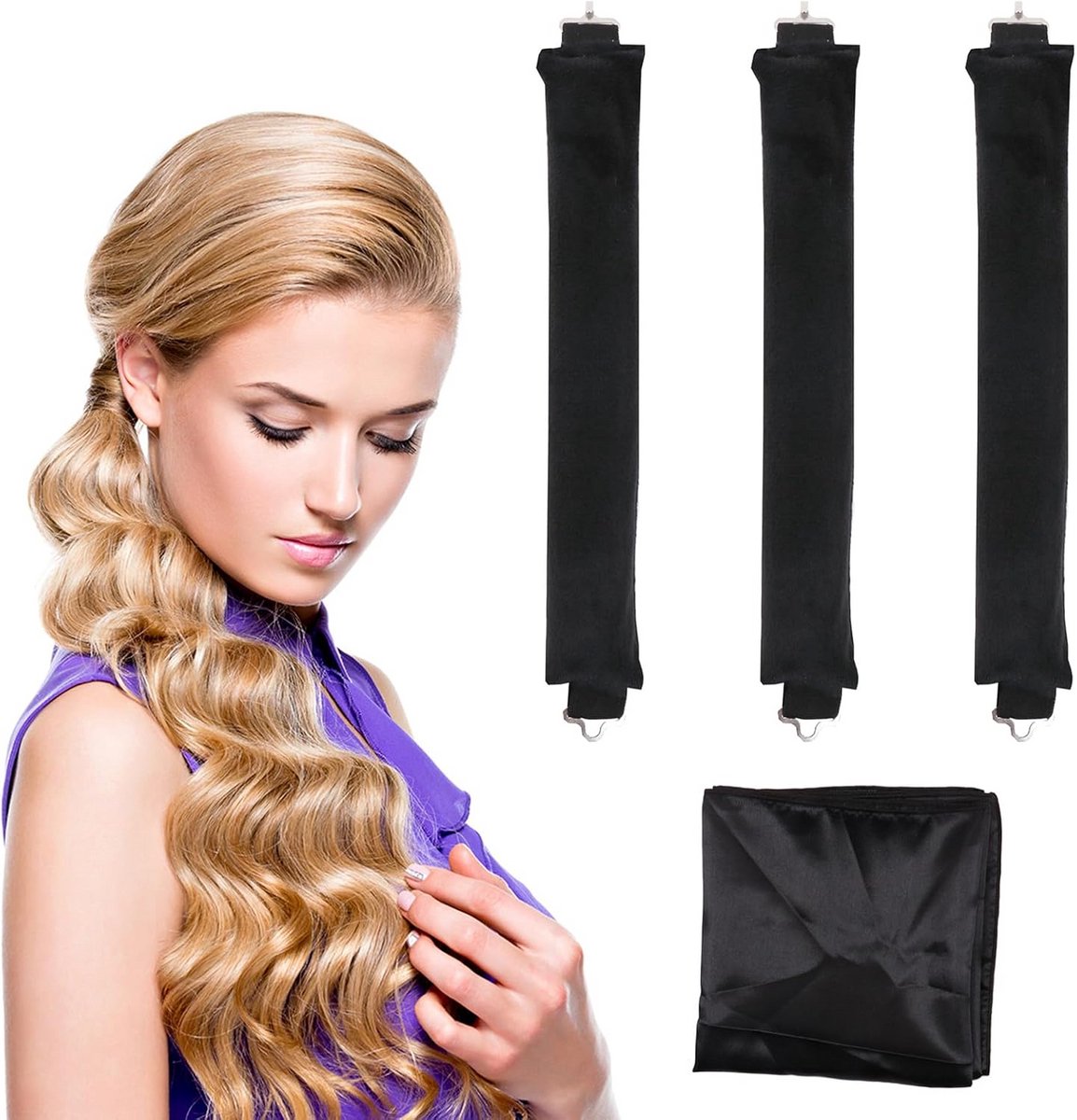 Krulspelden zonder hitte - Doe-het-zelf haarstyling tool voor langdurige krullen
