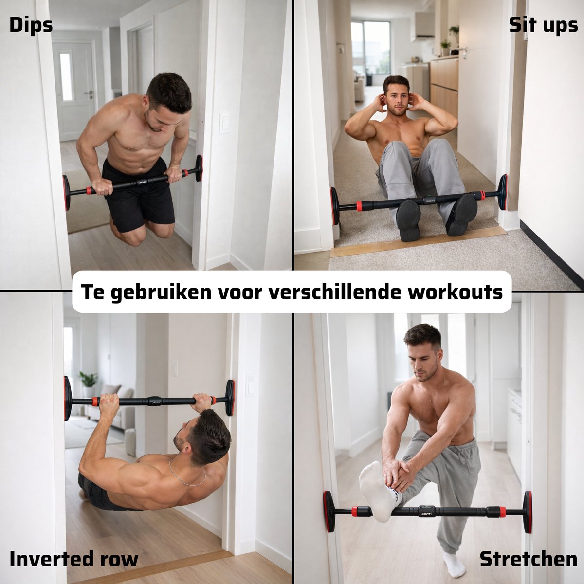 JOGYM Pull Up Bar - Sterke optrekstang zonder boren thumbnail 4
