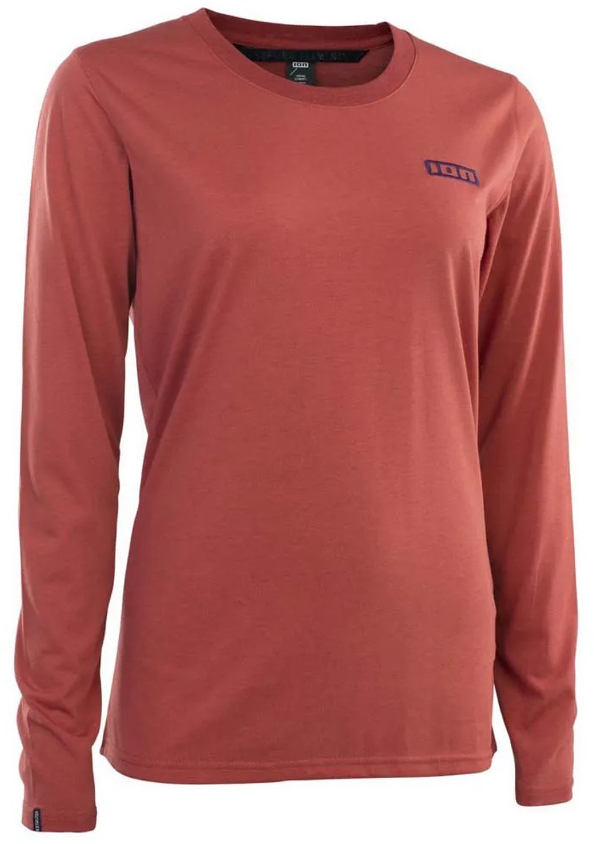 Ion S_logo Dr T-shirt Met Lange Mouwen Vrouw Rood