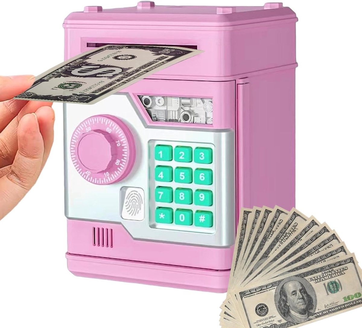 Spaarpot voor jongens, elektronische spaarpotten, spaarpot met wachtwoord, cadeaus voor 11-jarige jongens, spaarpot, speelgoed, cadeaus voor jongens en meisjes, veilige geld- en muntcontainer voor kinderen.