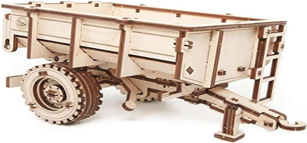 3D Houten Puzzel voor Tieners en Volwassenen - Zelfmontage Tractor Model - 68 Stukjes