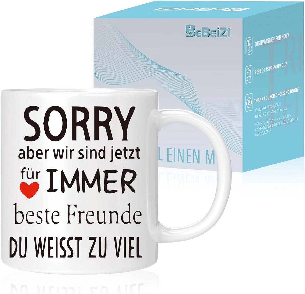 Cadeau Mok voor Beste Vrienden en Zussen - Kerst en Verjaardagscadeau