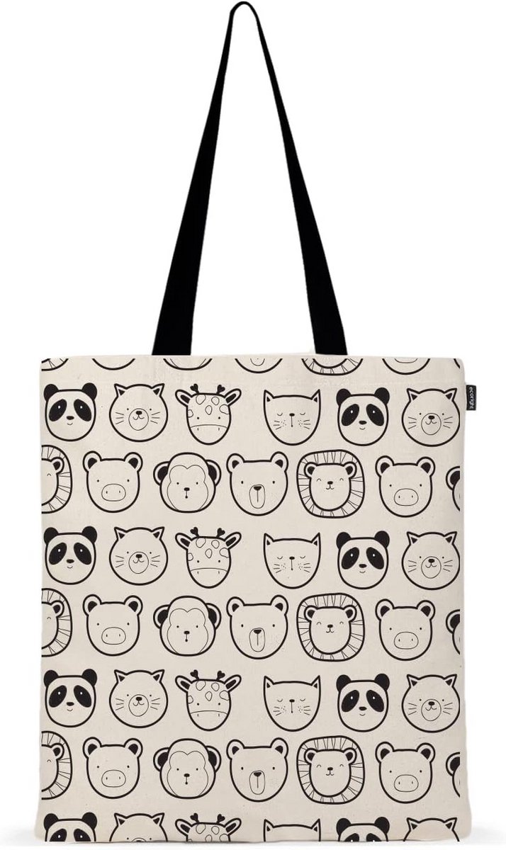 Stoffbeutel Unisex - Ethische Tote Bag van Canvas voor Dames & Heren