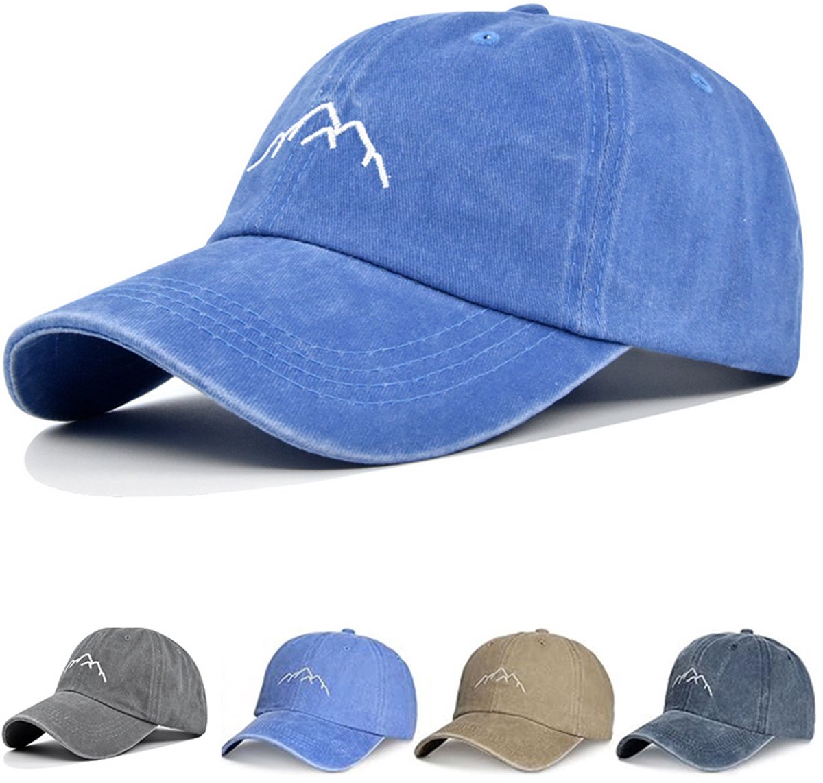 Outdoorhoed - Vintage baseballpet - Verstelbare pet met klep, unisex outdoor sportpet