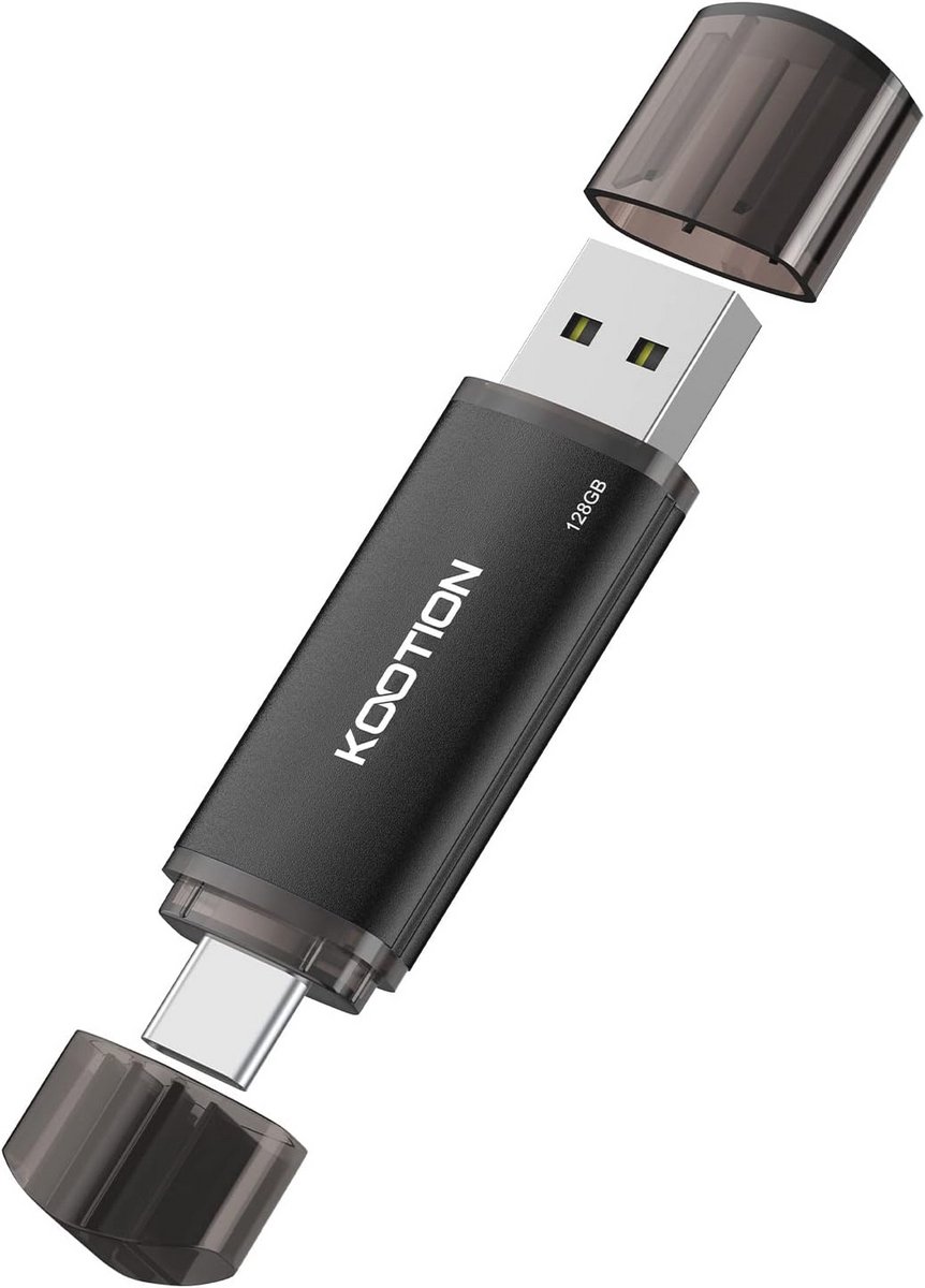 2-in-1 Dual USB A & C OTG Flash Drive - 128 GB