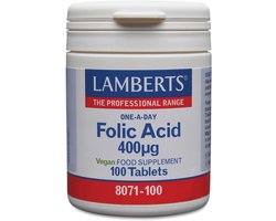 Top 10 beste zwangerschap vitaminen en mineralen 2026: Lamberts Foliumzuur 400 mcg