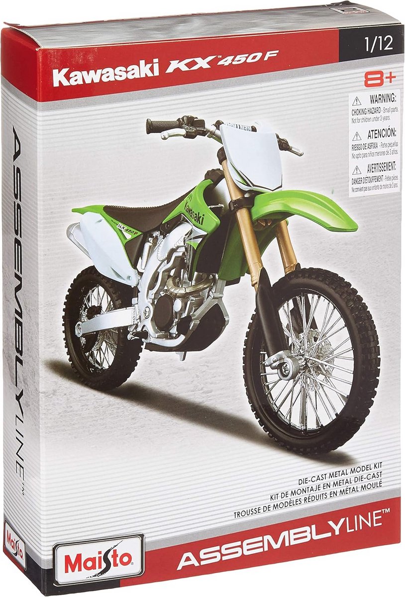 Modelbouwkit Motobike - Kawasaki KX 450F - schaal 1:12