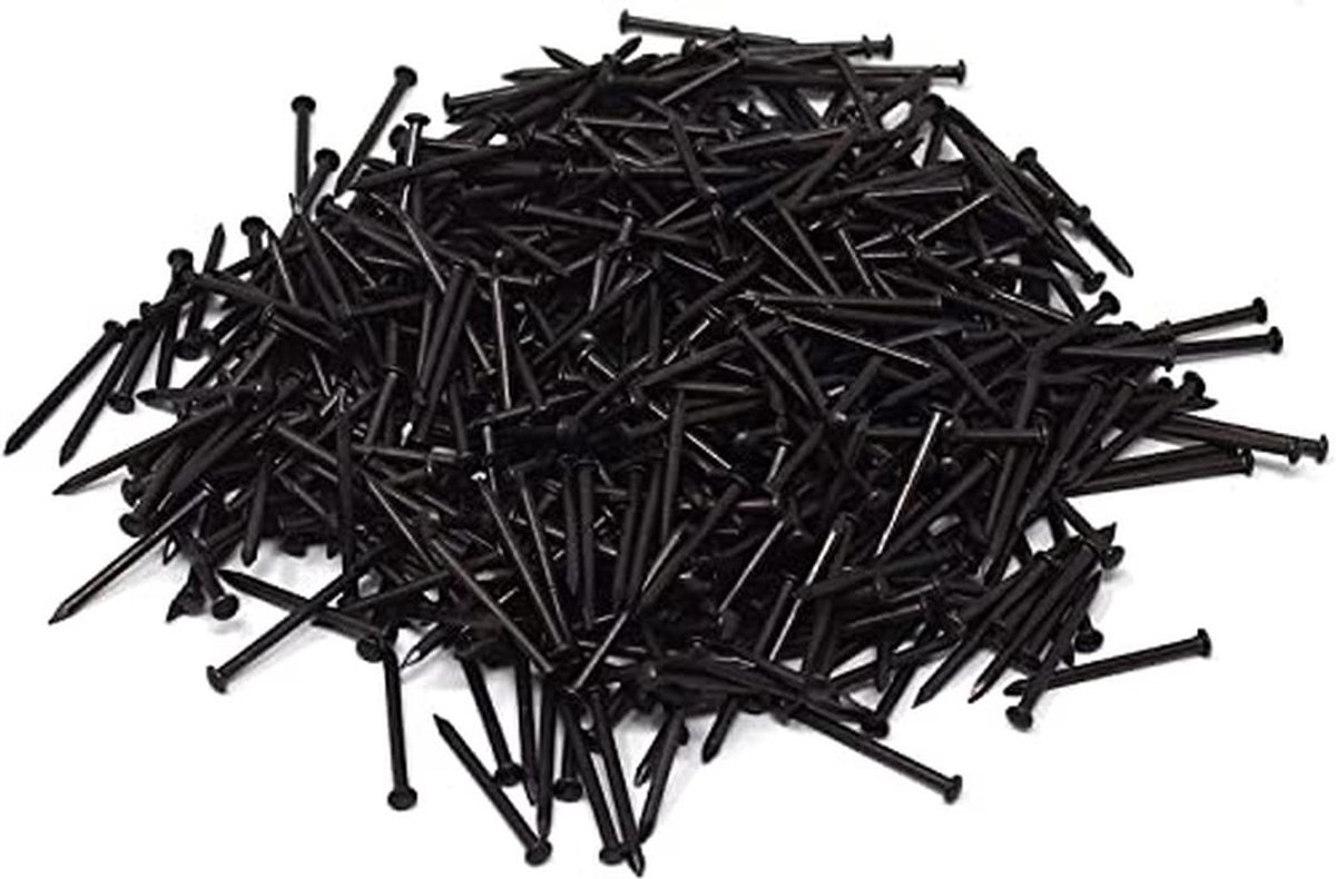 Kleine spijkers 1,1 x 15 mm - Blauw IJzer - 400 stuks voor meubelbevestiging
