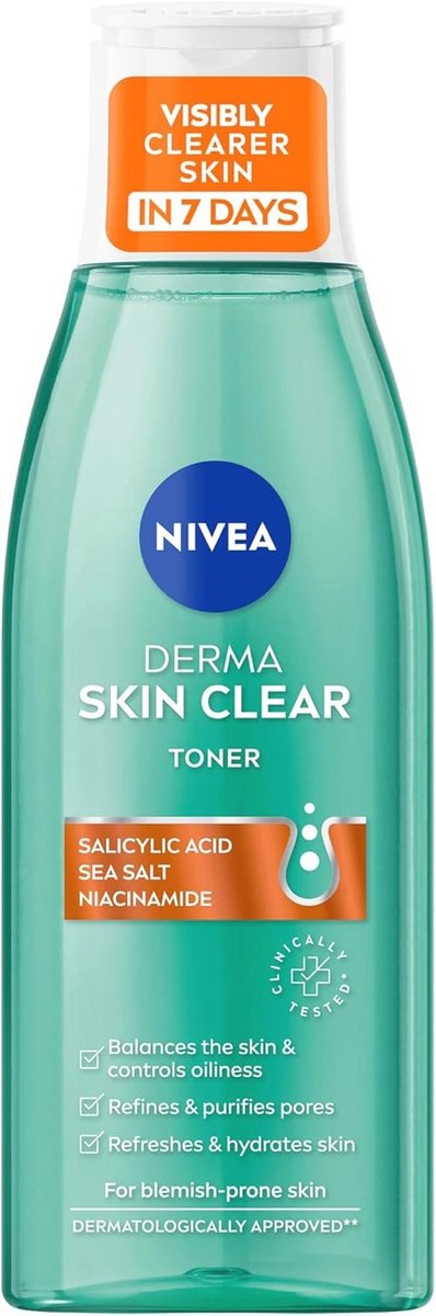 Reinigende en hydraterende salicylzuurtoner met niacinamide voor onzuivere huid 200ml