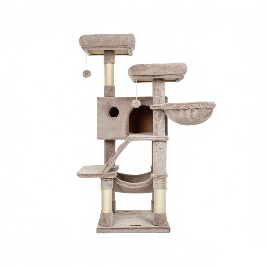 POPETPOP Stevige Kattenklimrek Kattenkrabpaal Platform Kattenhelling