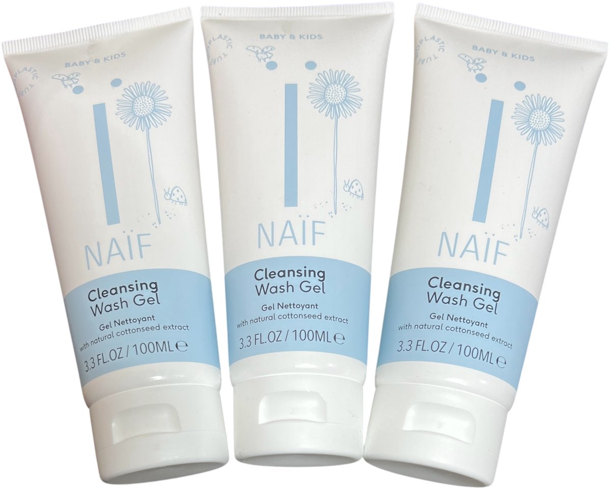 3 stuks Naif - Reinigende Wasgel - 100 ml