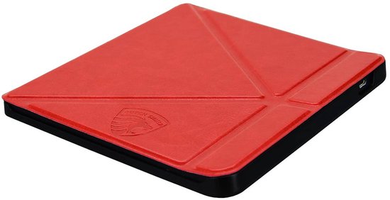 Origami Hoesje Geschikt voor Kobo Libra 2 - Hoes ZONDER SLAAP FUNCTIE Beschermhoes Cover - Rood * - ereader hoesje - cover van Origami — afbeelding 5