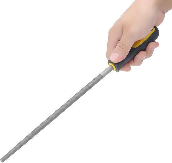 Diamantvijl diamant diamant houten handvat slijpen metaal houtbewerking tuin gereedschap, voor het bewerken van gereedschap, glas, keramiek, edelstenen, enz.(125mm