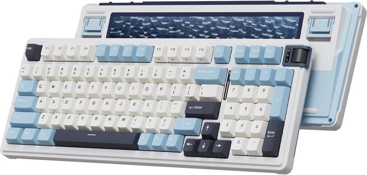 KZZI K98 - Toetsenbord - Polar White - Rain Switch