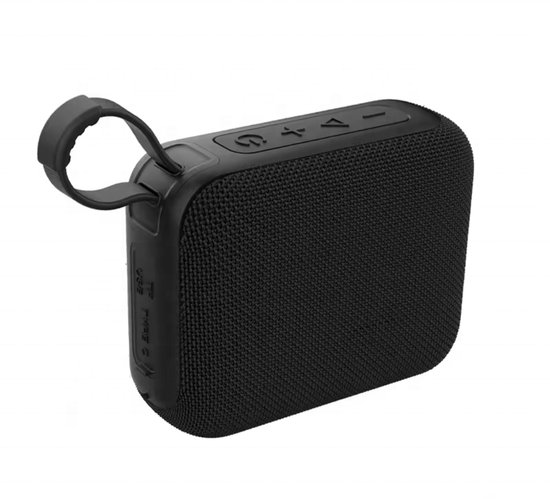 Fivesquare MiniSub Bluetooth 5.3 Speaker 5W Bass Output Draagbaar Compact IPX6 Waterbestendig Zwart