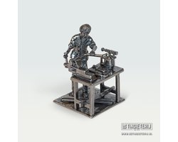 Loodgieter (pijpenbuiger) - Loodgieter Beeldje - Installateur - CV-Monteur - jubileum - pensioen