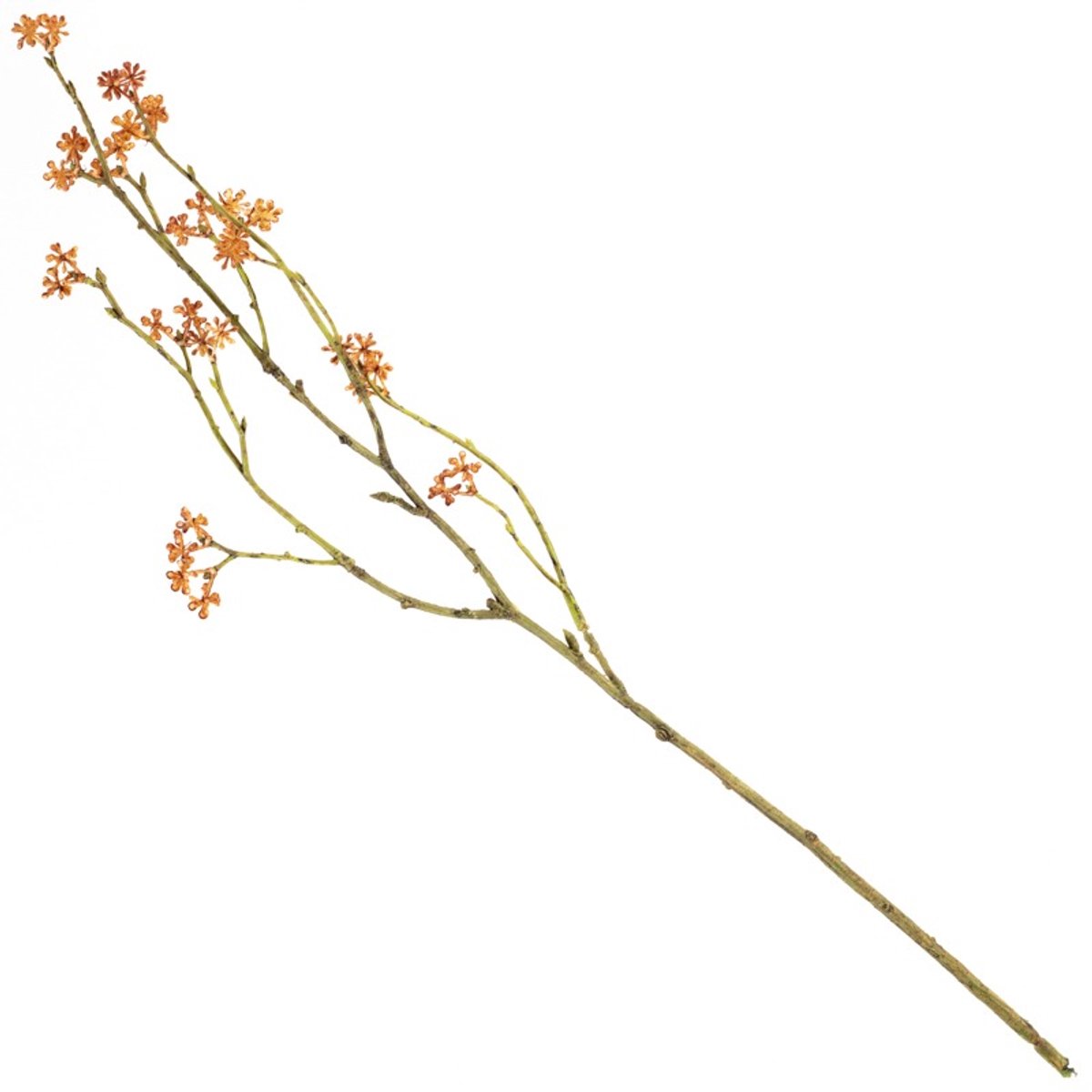 Kunsttak rijstbloem 56cm oranje