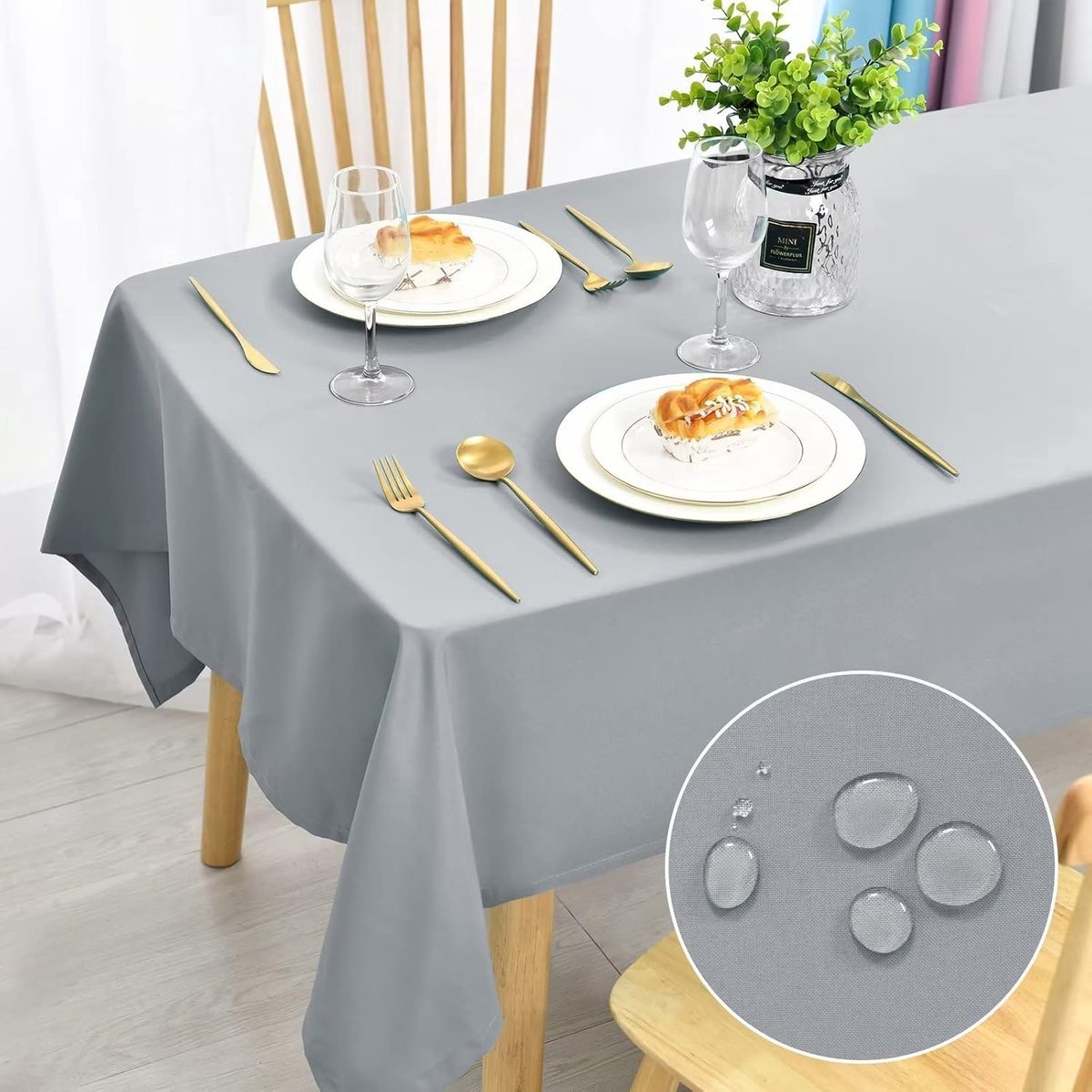 Stunq® Elegante Waterafstotende Tafelkleed voor Binnen en Buiten, 140 x 280 cm