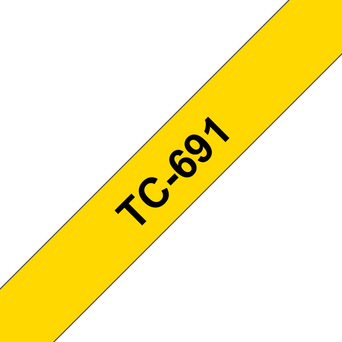 TC-691 - 9mm - black on yellow for PT-8E / PT-2000 / PT-3000 / PT-5000