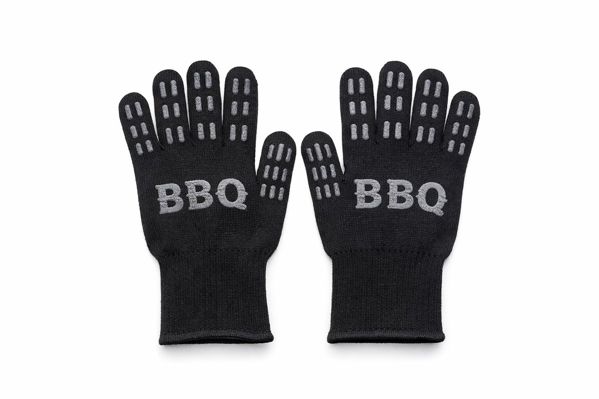 Big Jeff BBQ Handschoenen - Hitbestendig - Antislip Grip - Set van 2 - Universele maat