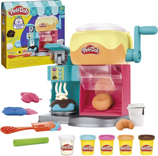 Play-Doh Donutshop-speelset, keukenspeelgoed, knutselen voor kinderen van 3+
