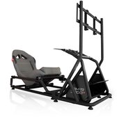 REBBLERS® SIMR 1000M Sim Racing Cockpit + TV Standaard - Verstelbare Racestoel van Formula naar GT/Rally - Race Simulator - Antraciet