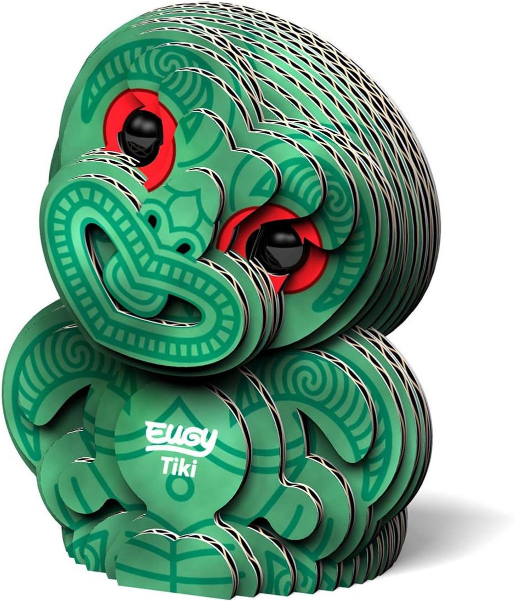 3D Puzzel van Gerecycled Papier in Tiki Stijl