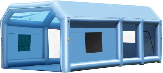 Opblaasbare Spuitcabine, 8,5 X 4,8 X 3,3 m met Dubbele Ventilatoren en Luchtfiltersysteem, Draagbare Spuitoplossing voor Kleine Vrachtwagens, Grote Motoren en Middelgrote Voertuigen van Merkloos — afbeelding 2