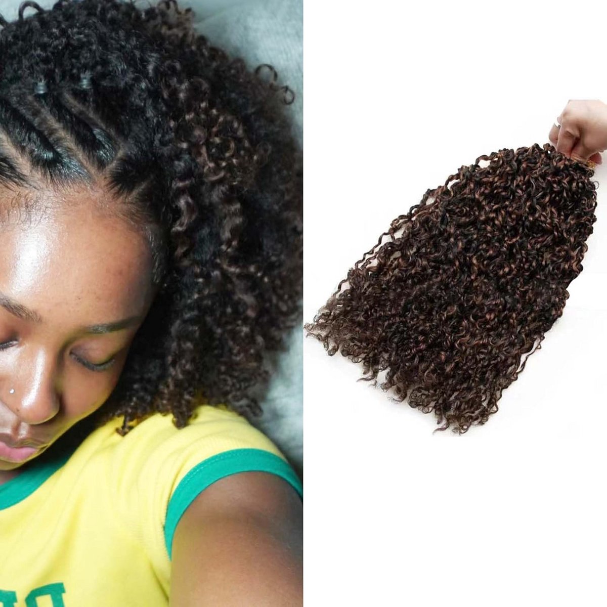 Mini Passie Twist Krokant Korte Twist Vlechthaar 14 Inch Synthetisch