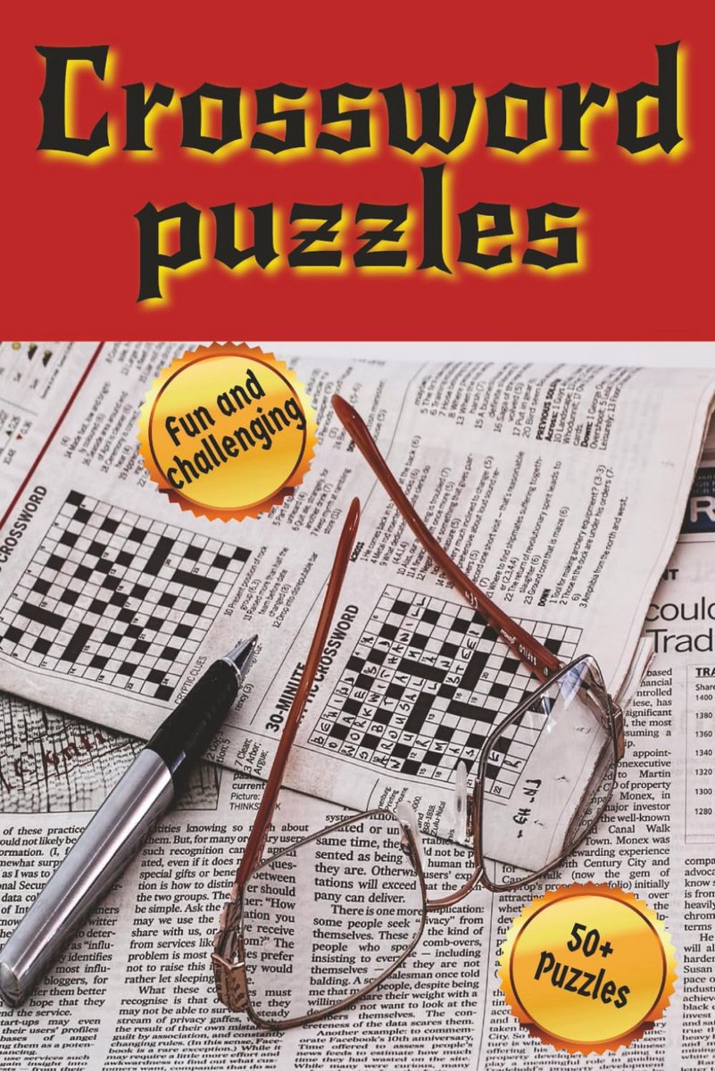 Groot Kruiswoordpuzzel Boek voor Volwassenen en Senioren - Makkelijk Lezen, 55 Uitdagende Puzzels