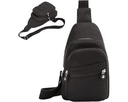 REDOM Crossbody tas voor dames en heren - Anti-diefstal Schoudertas - Lichtgewicht en Comfortabel - Voor Stadsgebruik en Reizen - Zwart