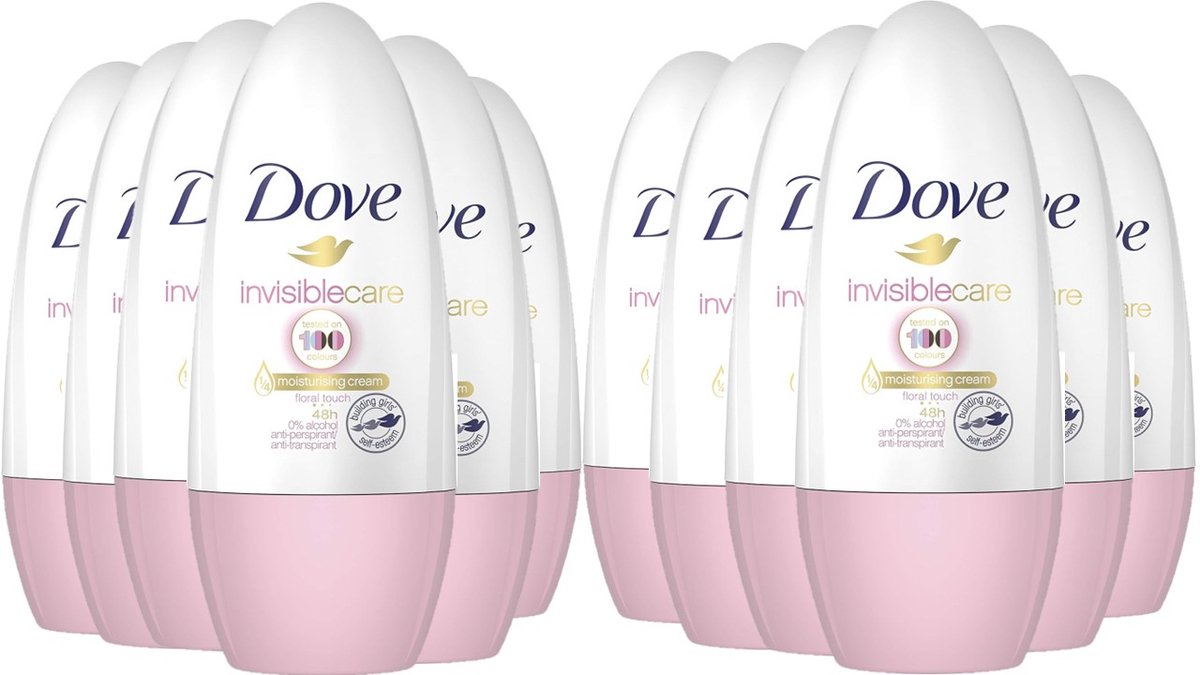 Dove - Deodorant - Roller - Invisible Care - 50ml x 12