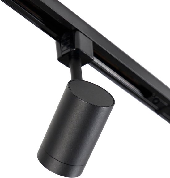 Led Railsysteem Modern Railsysteem met 10 Spots 1-fase Zwart - Langwerpig - GU10 ...