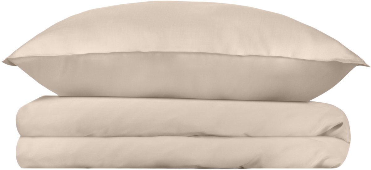 Wocha Dekbedovertrek Set - 100% TENCEL Eucalyptus - 140x200/220 - Van nature anti-bacterieel - Oat - Luxe, zacht en duurzaam - Incl. 1 kussensloop