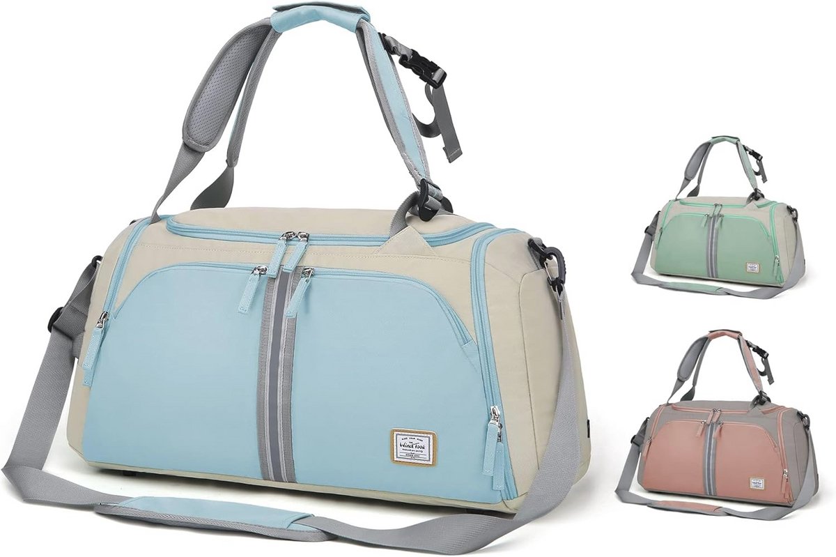 Dames Sporttas 40 liter met Schoenenvak - Gymtas, Weekendtas, Reistas en Yogatas