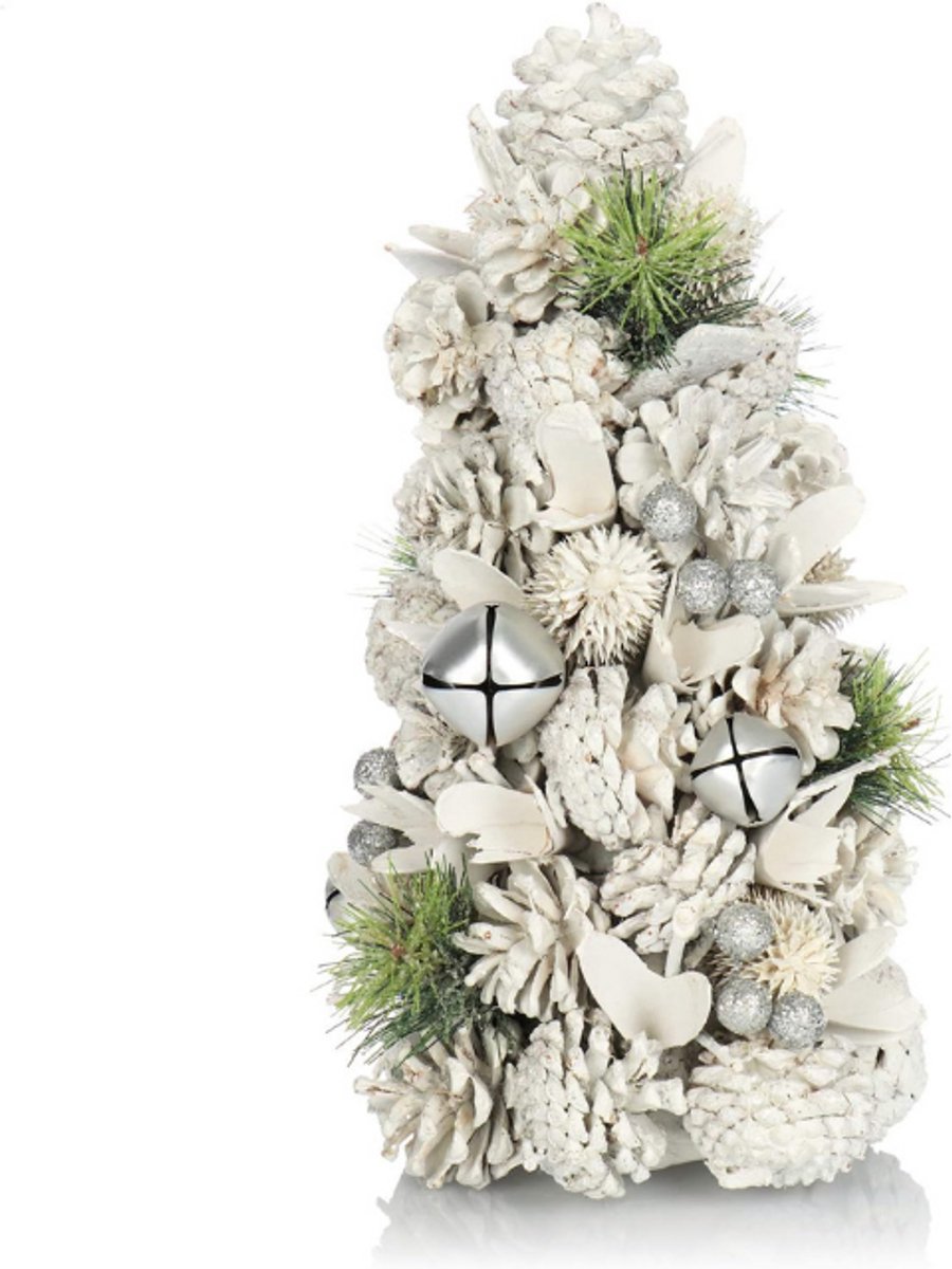 Decoratieve Kerstboom Decoratieve Kleine Sieradenboom Geweldige Tafeldecoratie In Wit Met Glitter Ideaal Voor Advent