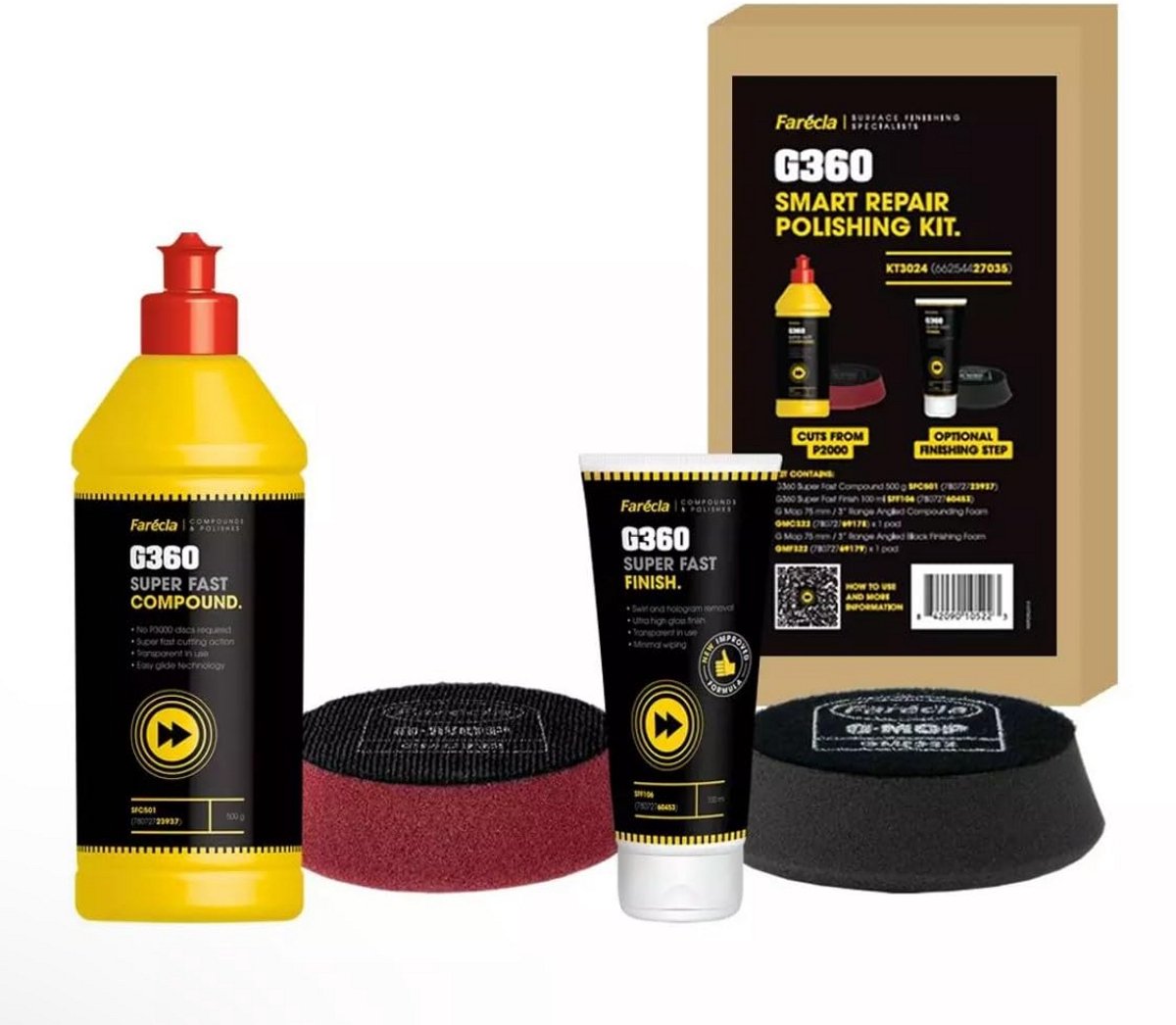 Farecla G360 Super Fast Polishing Systeem Kit - Polerpasta zonder Siliconen