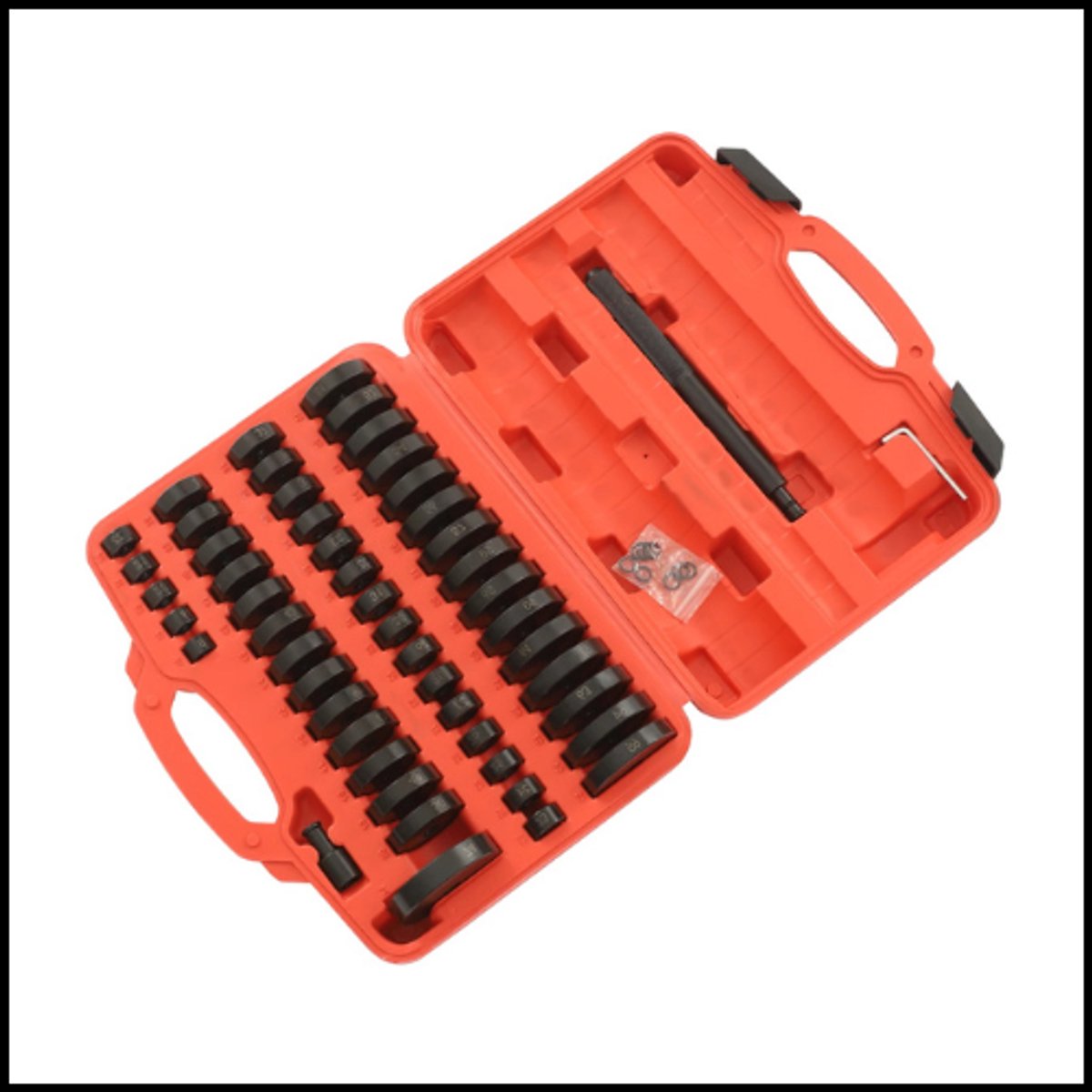 Lagerpersgereedschap Set - Wiellager Tool - Automotive Reparatie - 51 Delige Set - 35 cm - Zwart