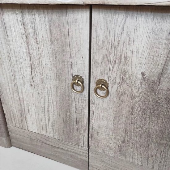 Set van 4 antieke messing ringen voor keukenkastgrepen en vintage ...