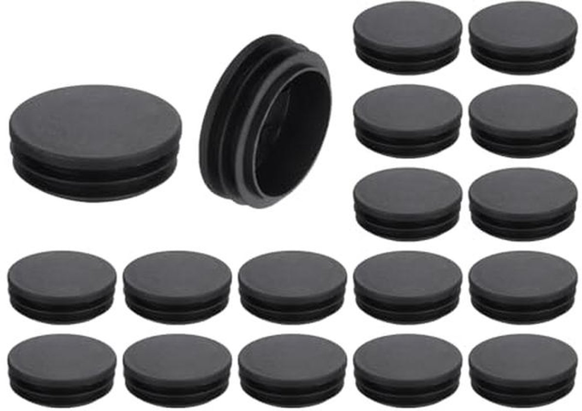 Ronde kunststof eindkappen voor buizen - 48 mm - 18 stuks - Bescherming voor meubels