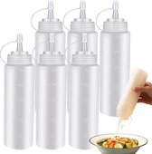 Sliverdew 2 stuks knijpflessen 110 ml heldere oliedispenser knijpfles met schaal oliefles met puntdop multifunctionele plastic fles voor vloeibare specerijen saus olie soja azijn Sliverdew 2 stuks knijpflessen 110 ml heldere oliedispenser knijpfles met schaal oliefles met puntdop multifunctionele plastic fles voor vloeibare specerijen saus olie soja azijn