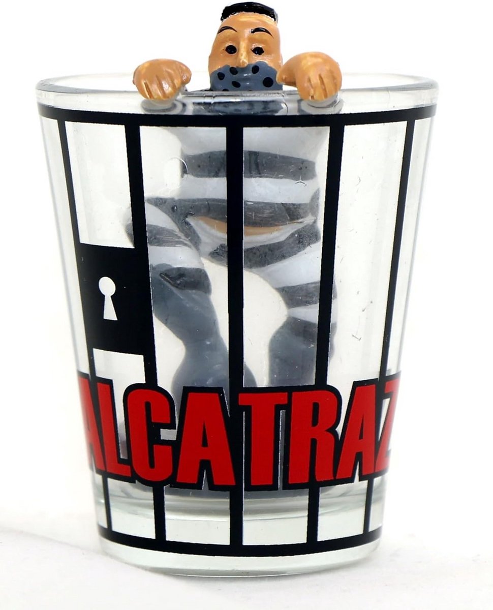 Shotglas Alcatraz San Francisco Californië - Uniek Souvenir