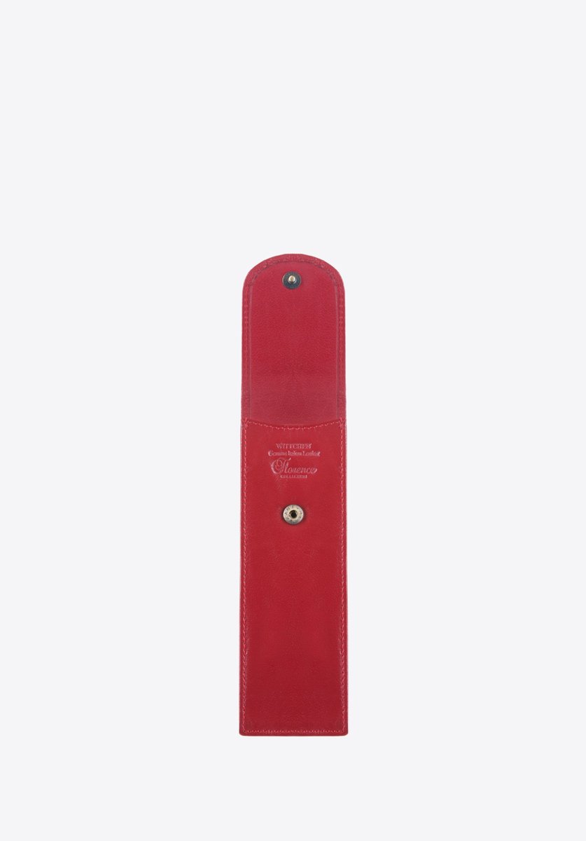 Wittchen Florence - Leren Pencase - Rood - Compact - Snede Sluiting
