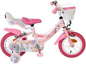 Volare Unicorn Kinderfiets - Meisjes - 12 inch - Roze - Twee handremmen